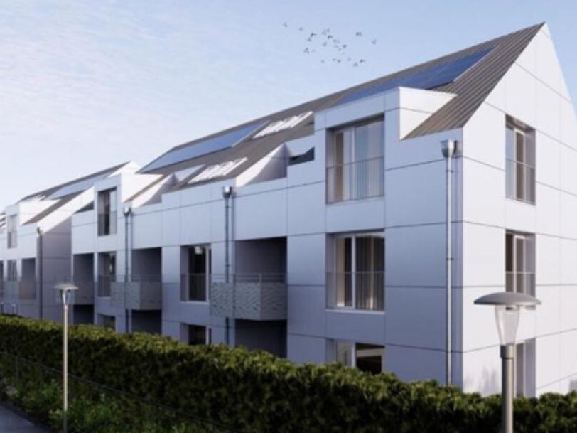 Zekaj AG – Wohnüberbauung modern, Neubaufassade